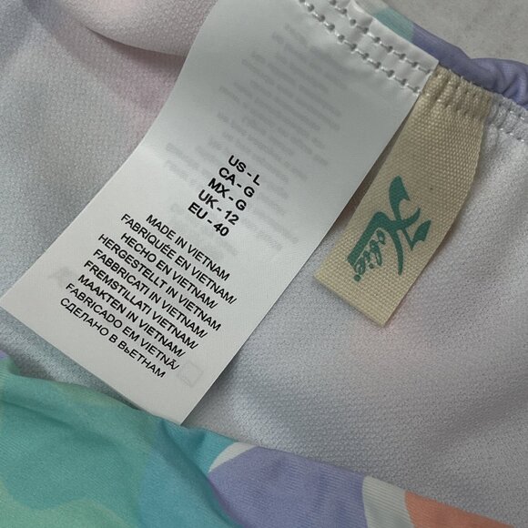 Hobie Bikini Bottom Womens L Roller Derby‎ Colorful Abstract High Waisted Beach - Picture 4 of 4